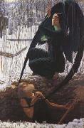 Carlos Schwabe The Grave-Digger's Death (mk19) oil painting picture wholesale